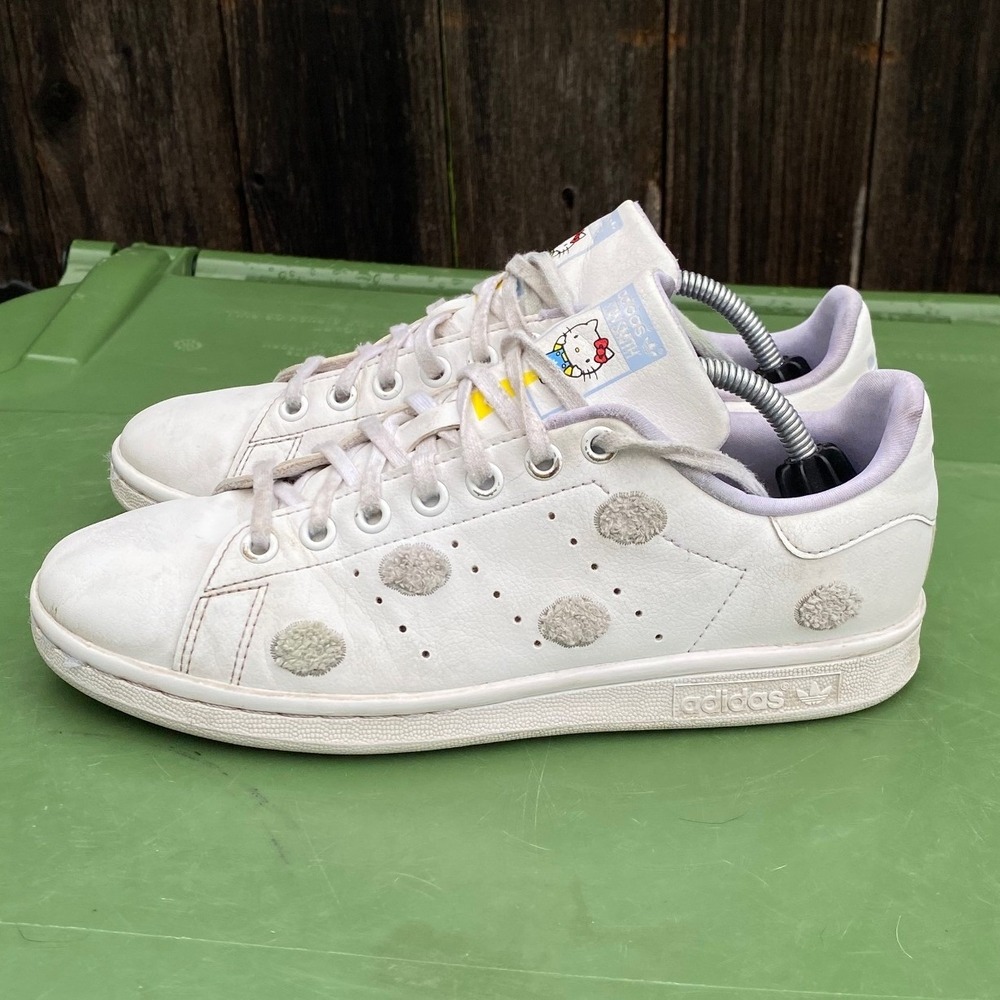 Adidas Stan Smith x Hello Kitty Sanrio White Leather Sneakers IF7022 Womens 6